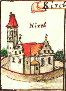 Kirch und Bethaus zu Steinitz - Koci, widok oglny